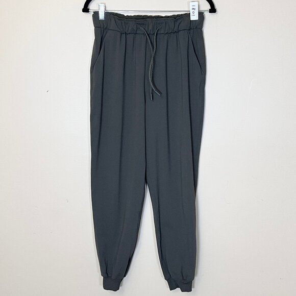 Lululemon Stretch High Rise Jogger Pants - Women's Size 6 - Green - Picture 1 of 10